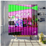 NYC Brooklyn Bayside Graffiti Ice Cream Shower Curtain