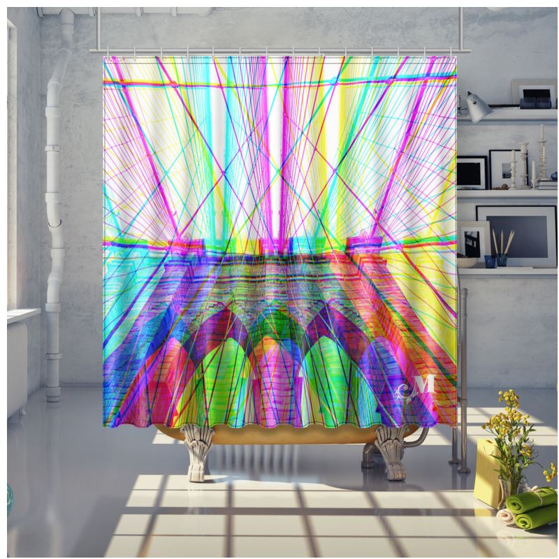 NYC Brooklyn Bridge Shower Curtain