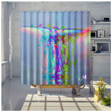 NYC Central Park Fountain Angel Shower Curtain