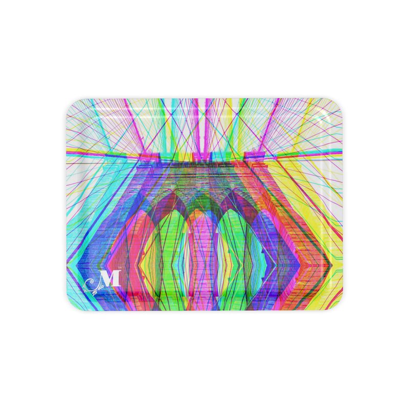 NYC Brooklyn Bridge Neon Jewelry tray
