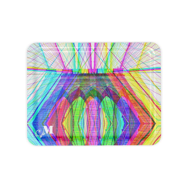 NYC Brooklyn Bridge Neon Jewelry tray