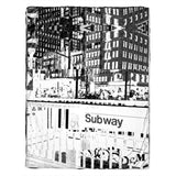 NYC Subway Station Fleece Throw
