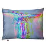 NYC Central Park Fountain Angel Luxurious Velvet Sofa Cushion Pillow