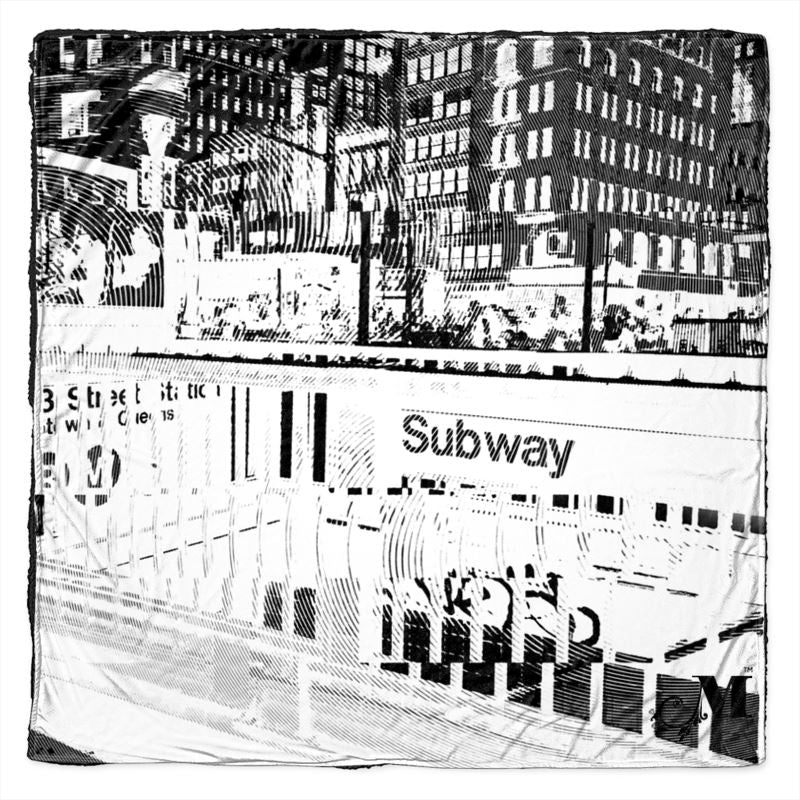 NYC 23rd Subway Station Fleece Throw