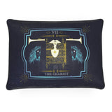 Major Arcana Tarot Card Luxurious Velvet Sofa Cushion - The Chariot