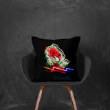 Luxurious Velvet Square Sofa Cushion Pillow 20" x 20" - NYC Ice Cream