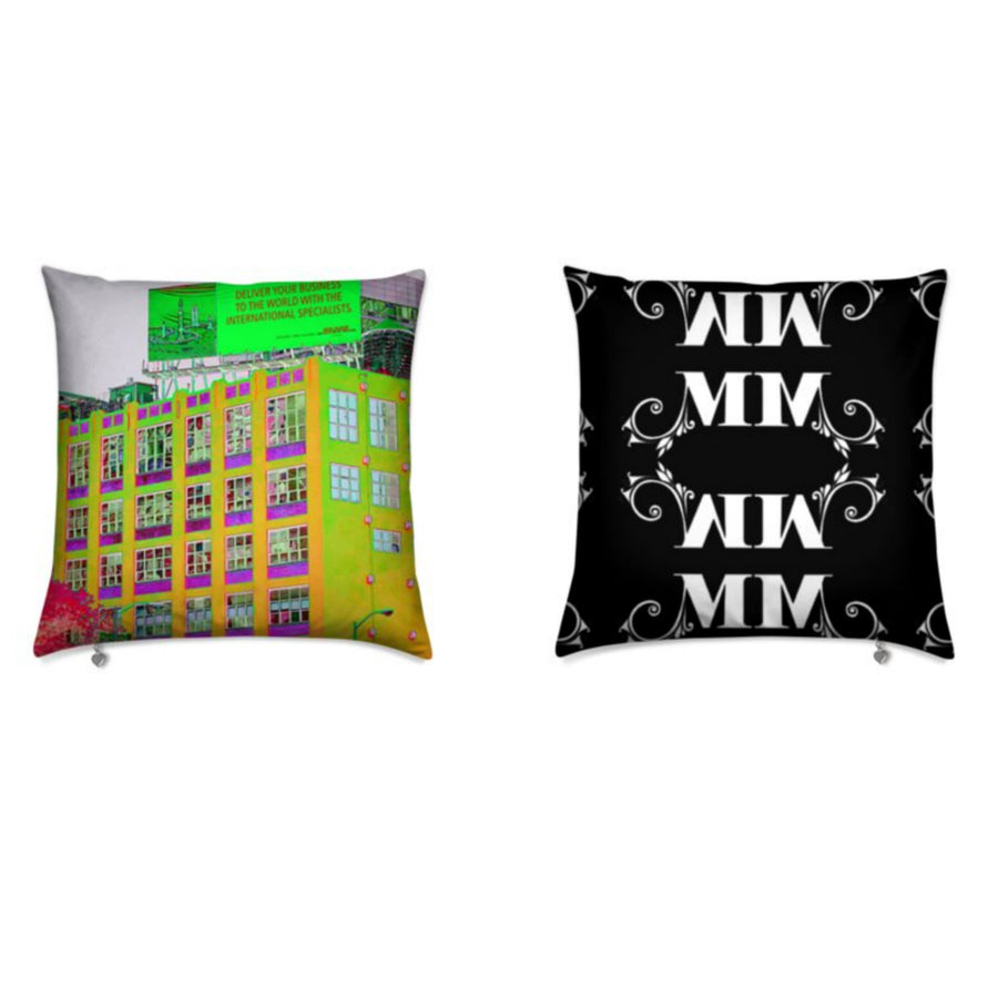 MizDragonfly Decorative Velvet Pillow Cushion Wharehouse Front Back