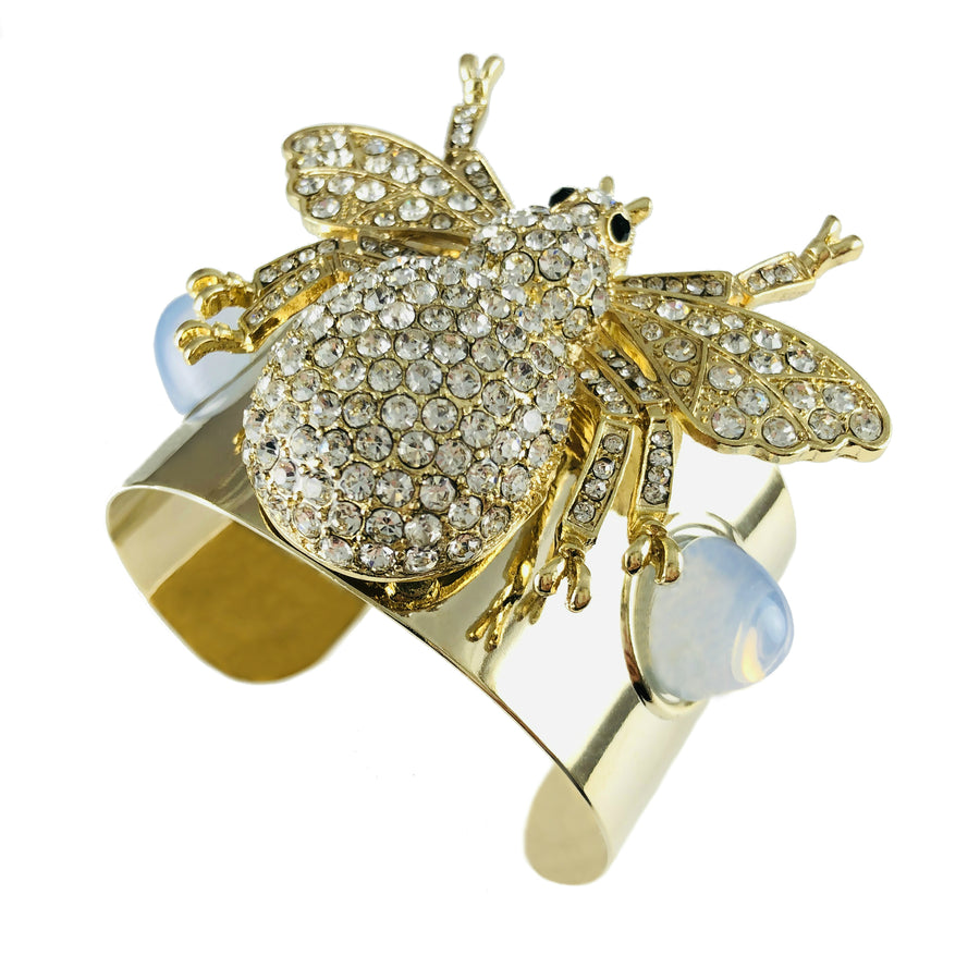 MizDragonfly Jewelry Bee Bracelet British Vogue Angle