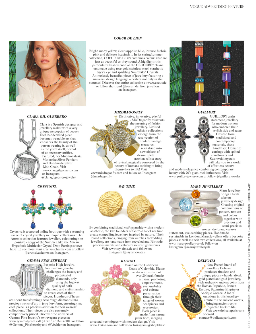 Just Bee Rhinestone Vintage Frosty Dome Cuff Bracelet - Seen In British Vogue