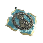 MizDragonfly Jewelry Blue Maria Religious Chunky Wood Ring Gallery
