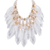 MizDragonfly Jewelry Clear CrystalAcrylic Pearl Cluster Choker Necklace Gallery