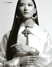 MizDragonfly Jewelry Farrah Spike Earrings VietSun Magazine Cover