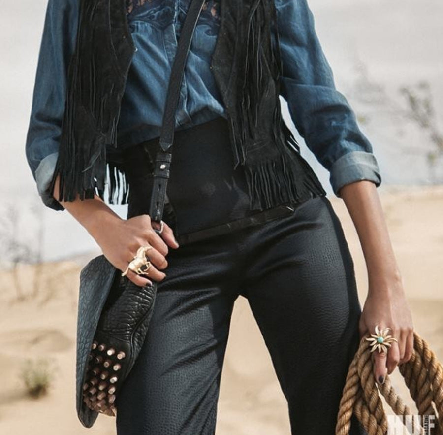 Gallop Gold Wood Ring - As seen in HUF Magazine
