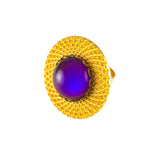 MizDragonfly Jewelry Gold Disk Circlet Solar Angle
