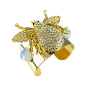 MizDragonfly Jewelry Just Bee Rhinestone Vintage Gold Bracelet 