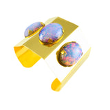Ecliptic Vintage Opal Geometric Gold Bracelet