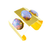 Ecliptic Vintage Opal Geometric Gold Bracelet