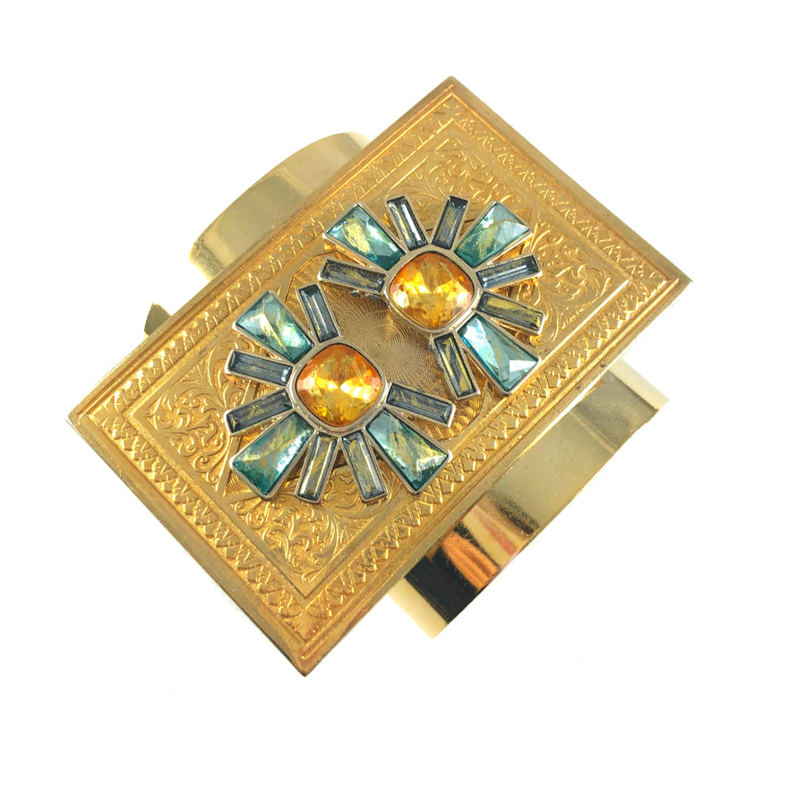 MizDragonfly Jewelry Vintage Solar Aztech Bracelet Top