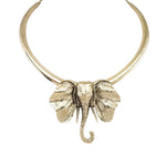 MizDragonfly Jewerly Gold Elephant Safari Necklace
