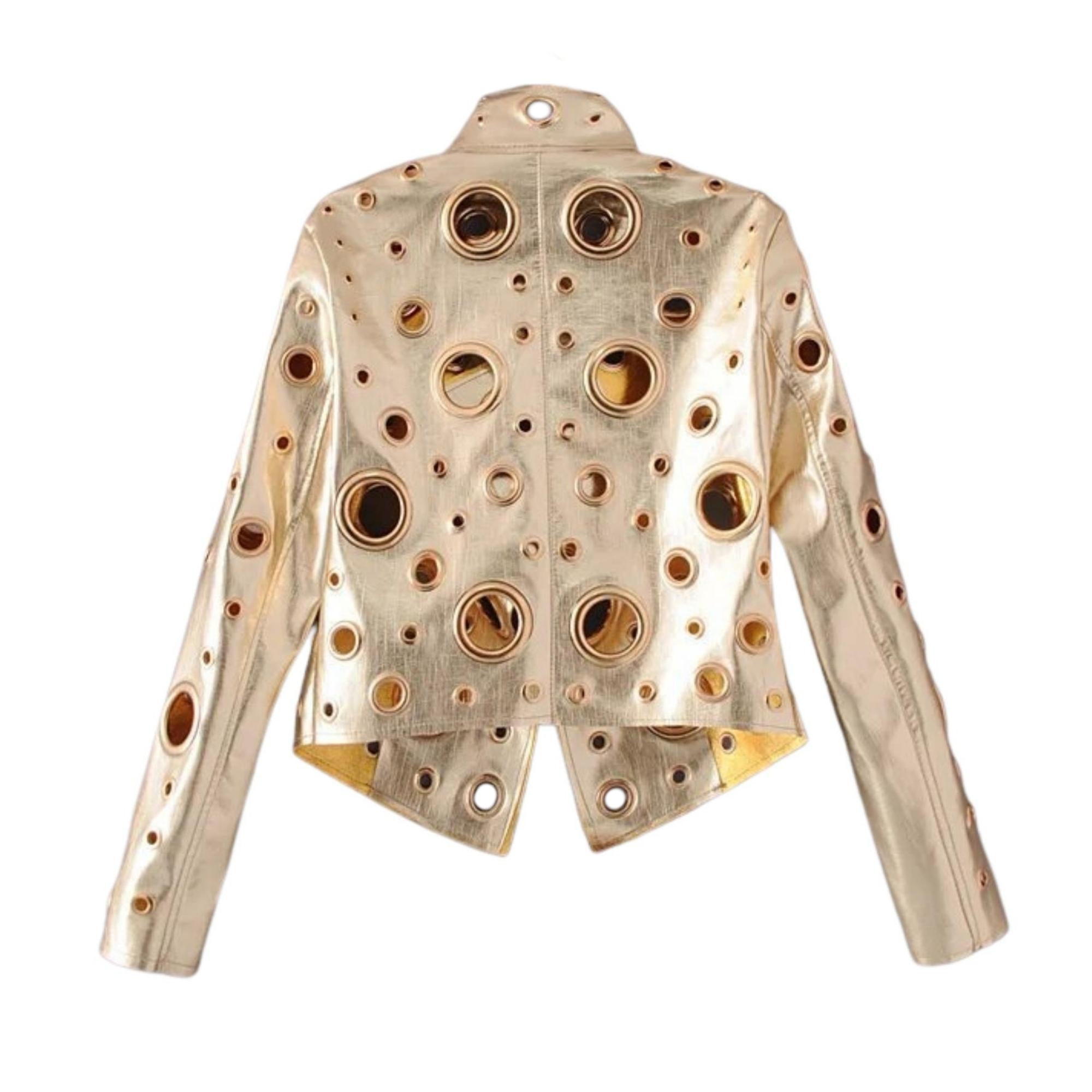 Gold lame jacket womens online