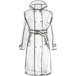 MizDragonfly Clothing Transparent Rain Coat Cover up