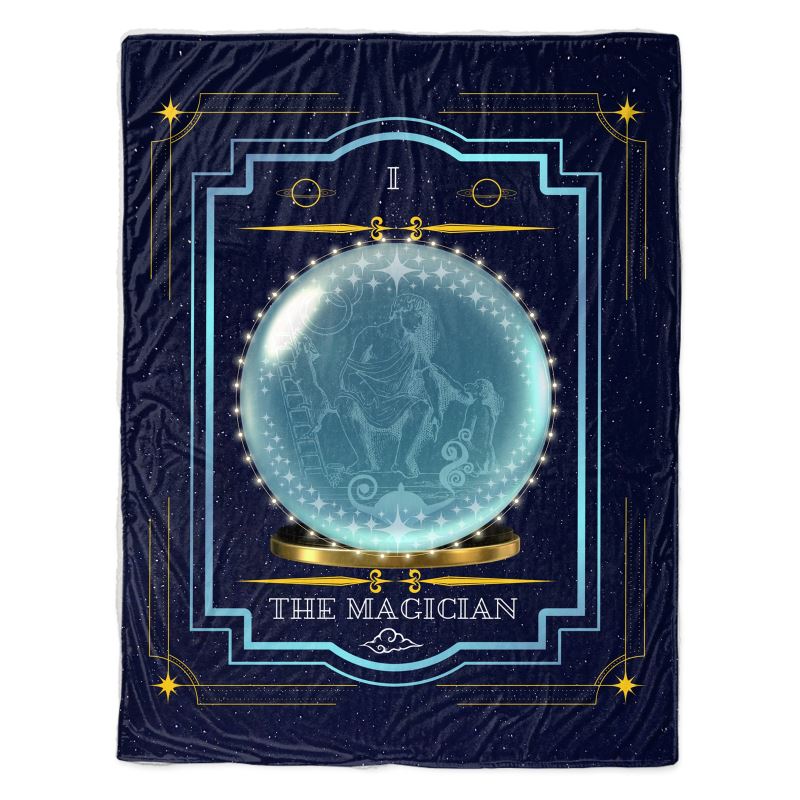 MizDragonfly Decor Fleece Throw The Magician