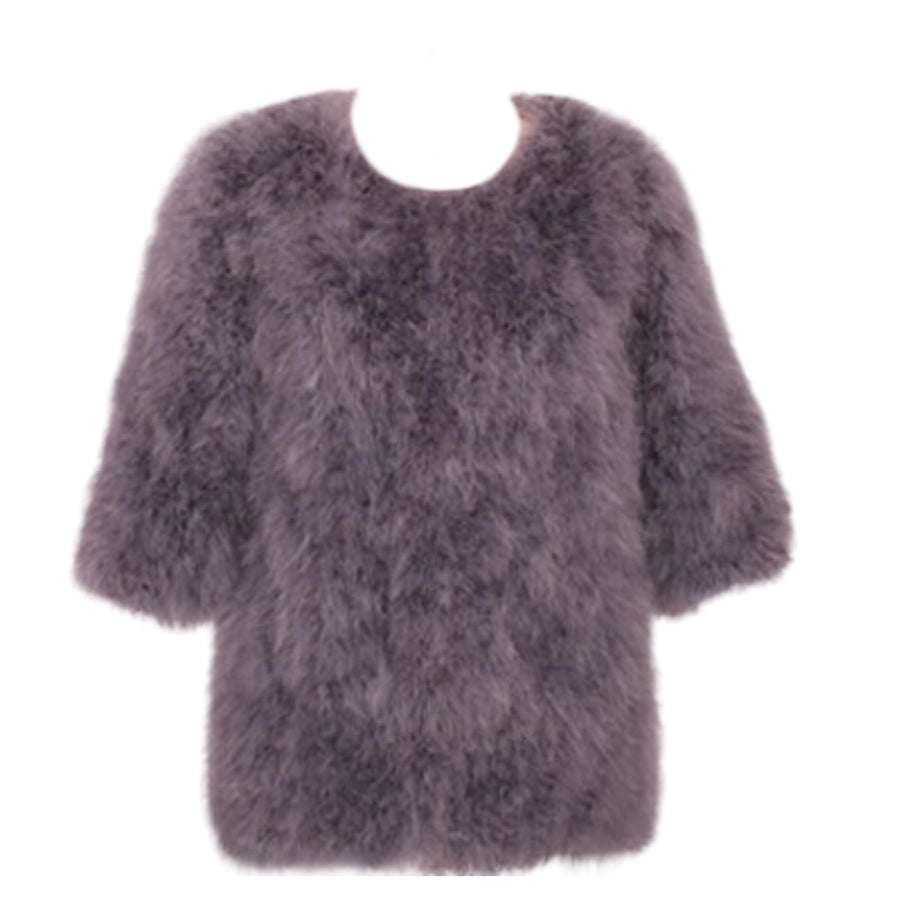 Sorcery Grey Feather Winter Jacket Coat