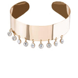 Eiffel Gold Crystal Statement Choker Necklace