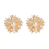 Connection Gold Pearl Starburst Statement Stud Earrings Rich text editor