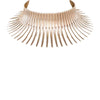 MizDragonfly Jewelry Illumination Gold Spike Choker Statement Necklace.