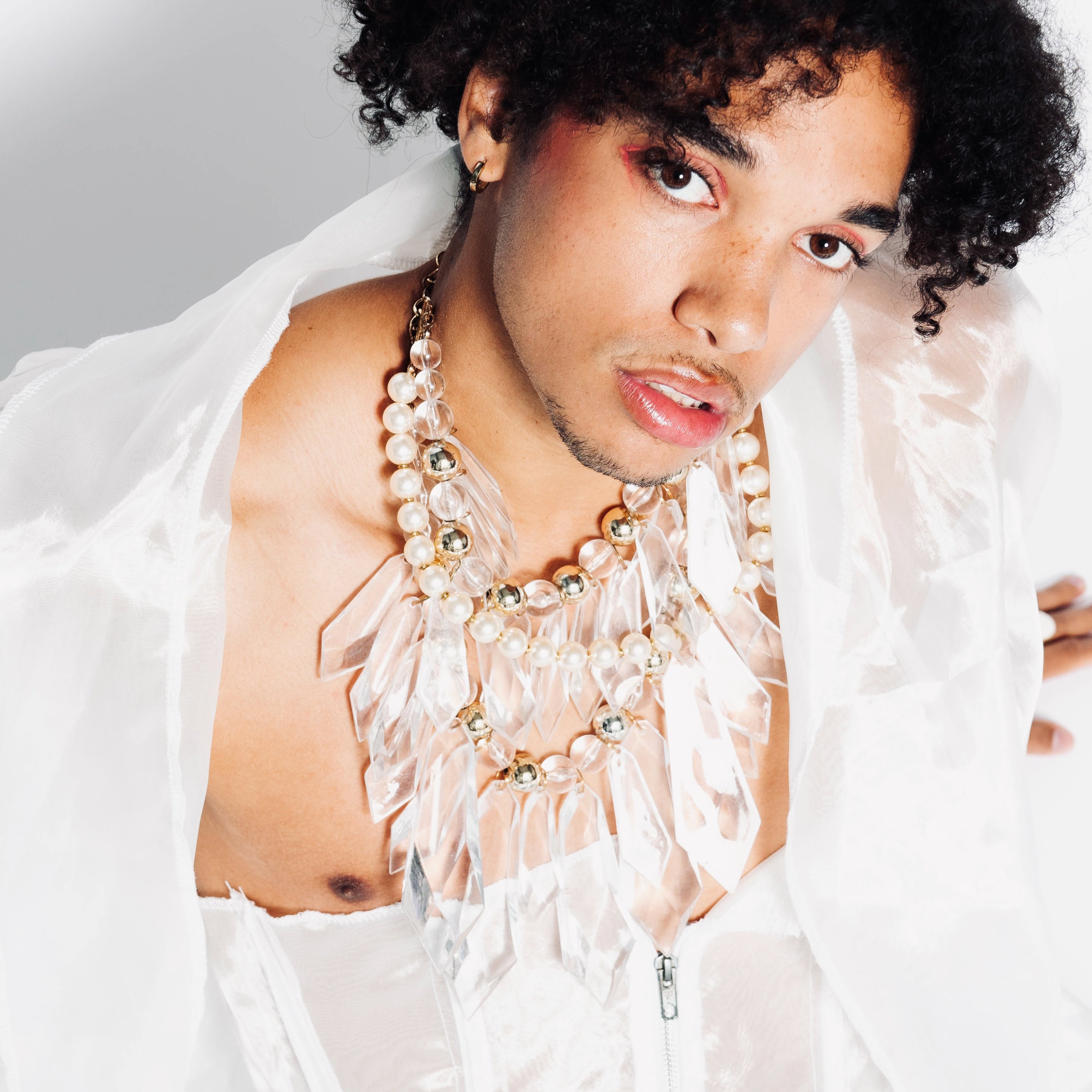 MizDragonfly Jewelry Kaskade Lucite Statement Necklace Malvie Magazine