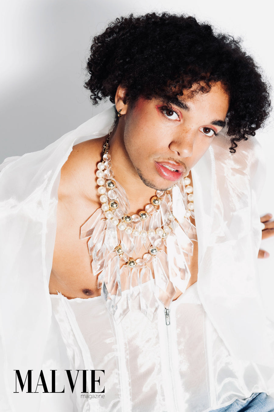 MizDragonfly Jewelry Kaskade Lucite Statement Necklace Malvie Magazine