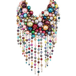 Obsession Multi-Color Pearl Statement Necklace