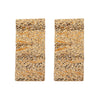 Products Pishon Gold Hammered Drop Geometric Statement Earrings