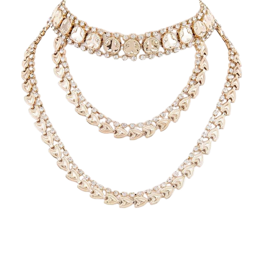 Royal Multi-layer Gold Coin Statement Necklace