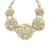 MizDragonfly Jewelry Solaris Gold Pearl Statement Necklac