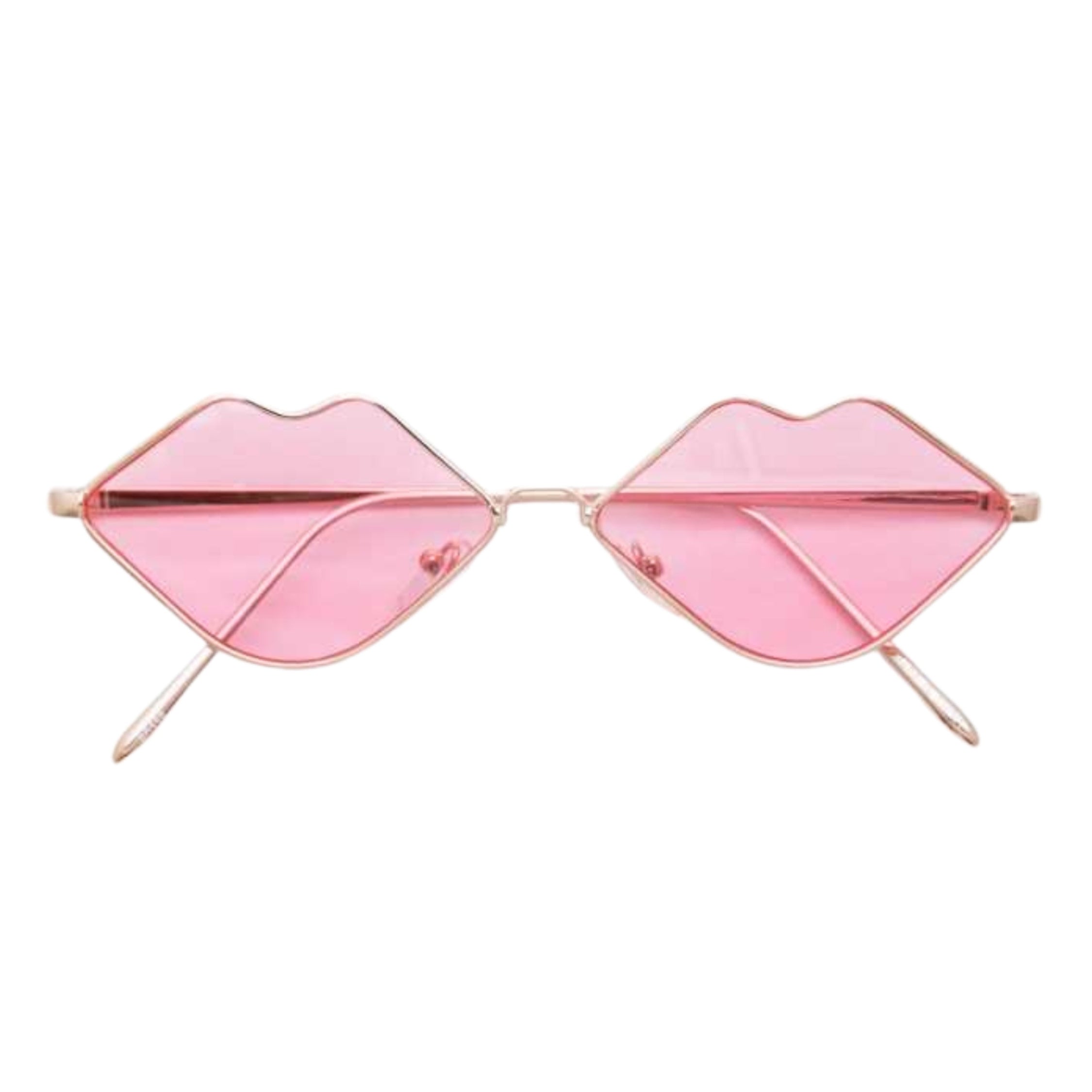 MizDragonfly Sunglasses Pink Gold Hot Lips Valentine Collection
