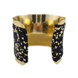 Vintage Black and Gold Studio 54 Cuff